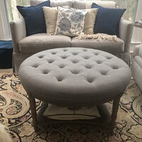 Martha stewart cedric grey accent deals ottoman